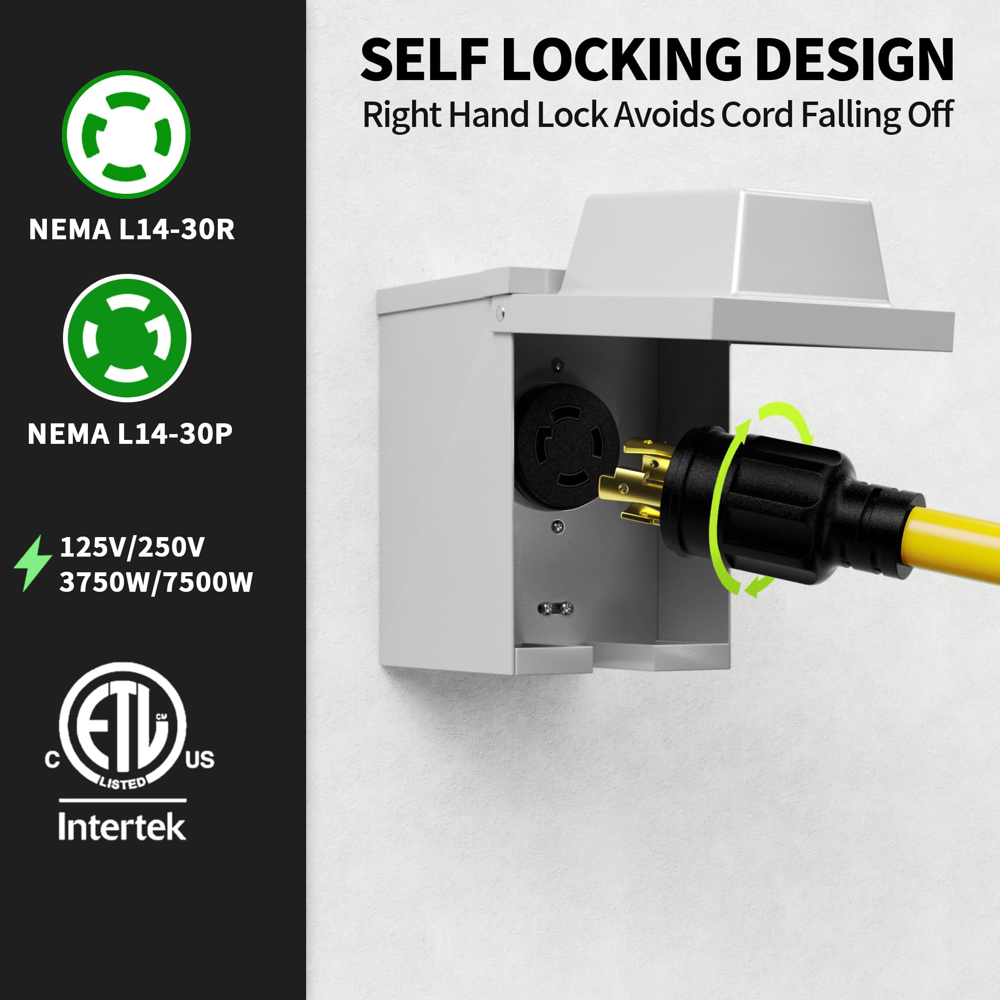 POWGRN weatherproof STW cable withstands sun and rain for safe generator use