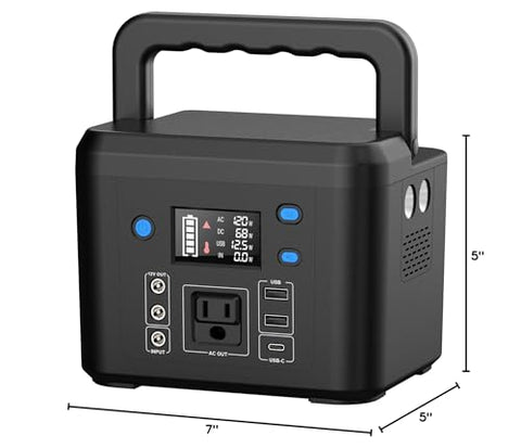 Powkey 120Wh emergency lighting ready during outages or camping.