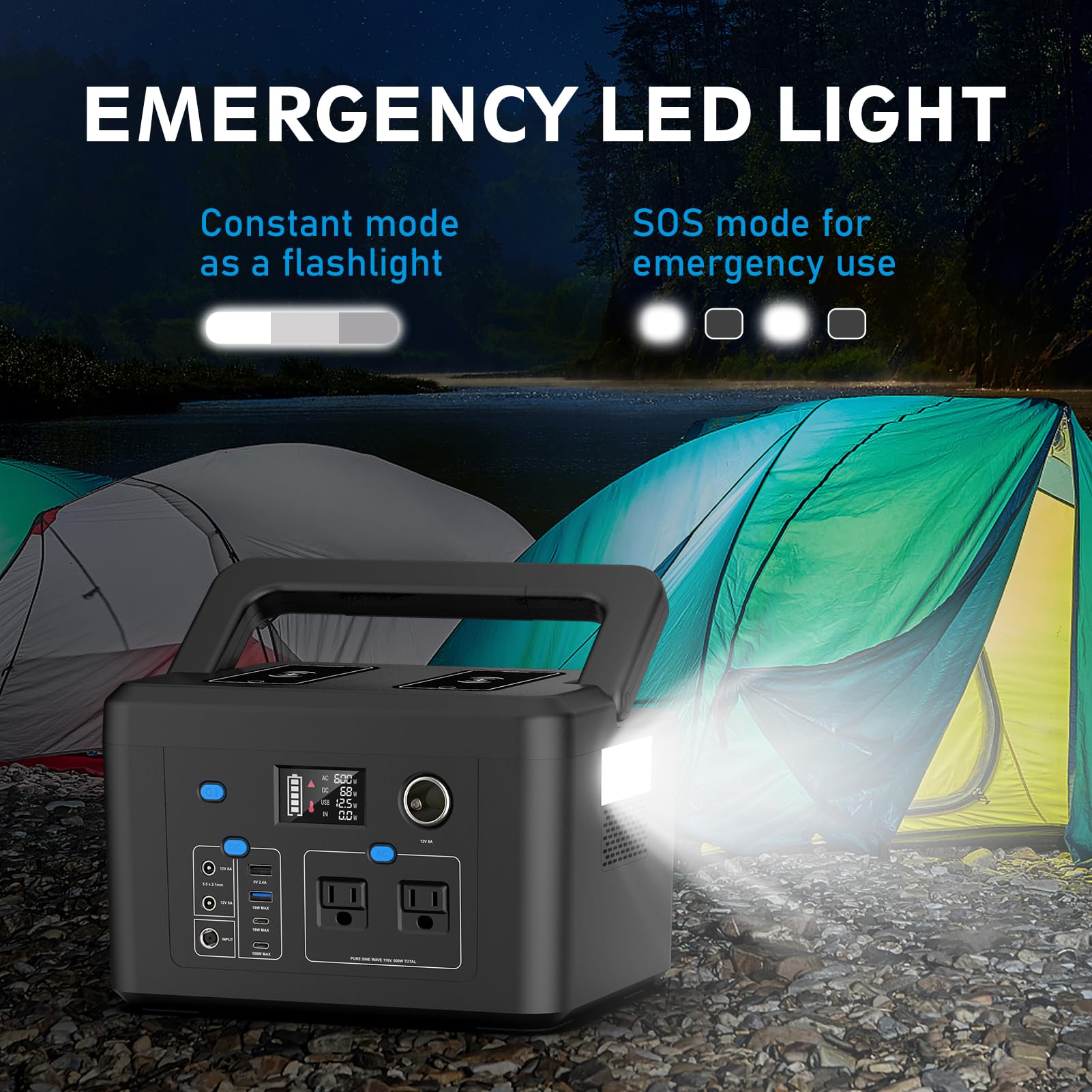 Powkey R600 car charger option for on-road charging