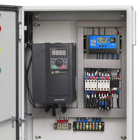 PowMr 60A charge controller solar panel connections for safe energy flow.