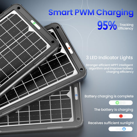 POWOXI battery maintainer in use keeping vehicles ready with maintenance charging.