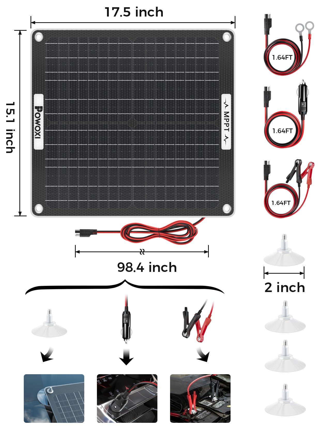 POWOXI compact 2-in-1 design simplifies installation