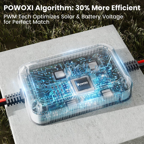 POWOXI protection features prevent overcharge and short circuits for safety