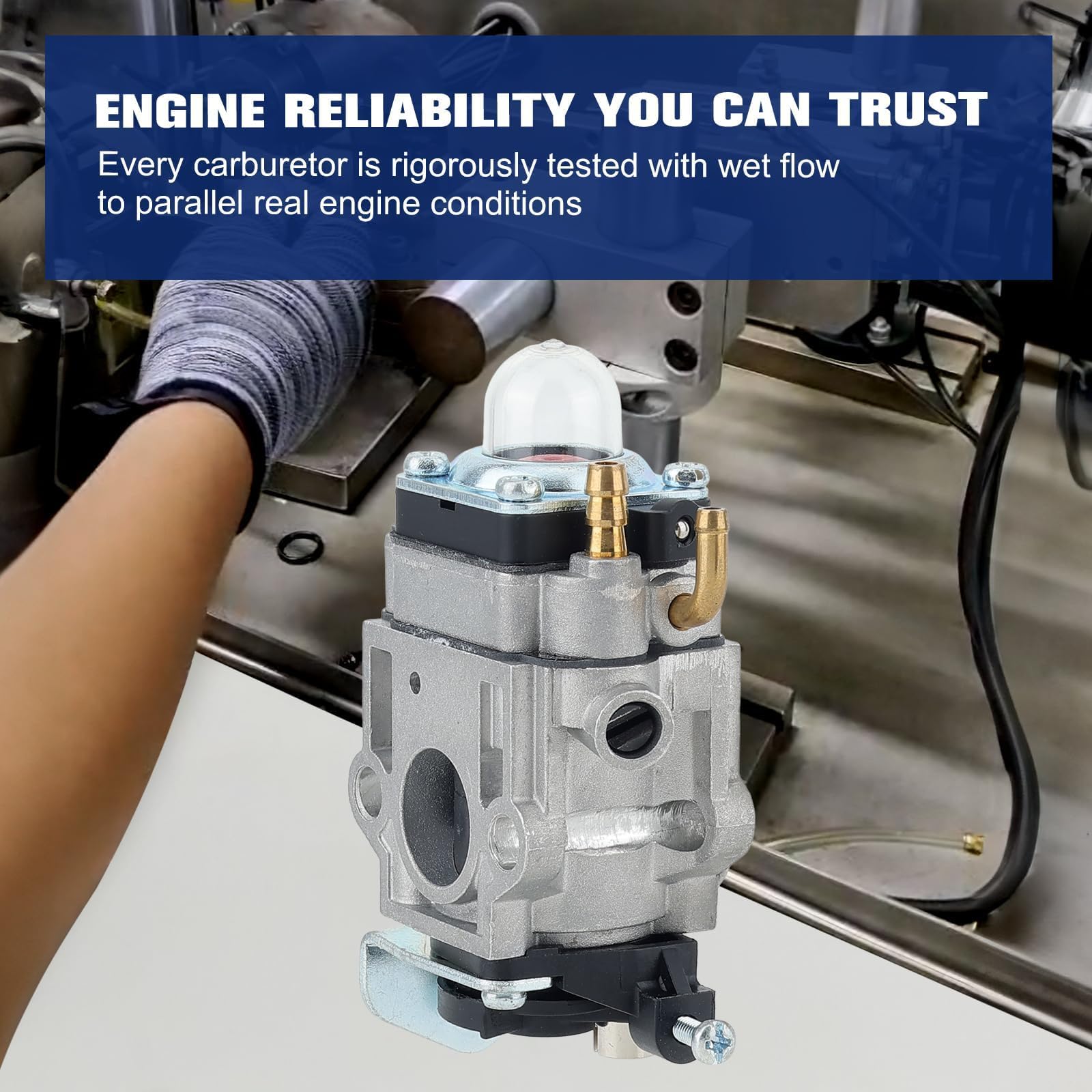 Powtol 300486 fuel filter included, promoting cleaner fuel flow.