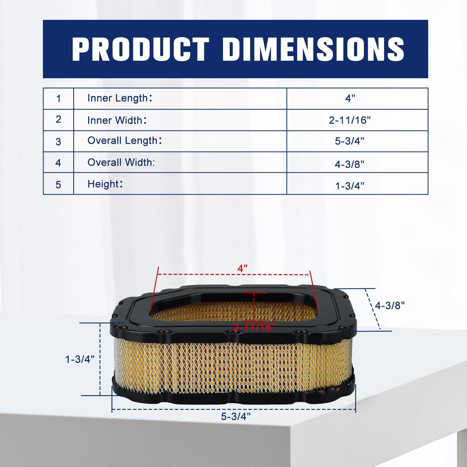 Powtol 32-083-03-S air filter with high dust capacity.