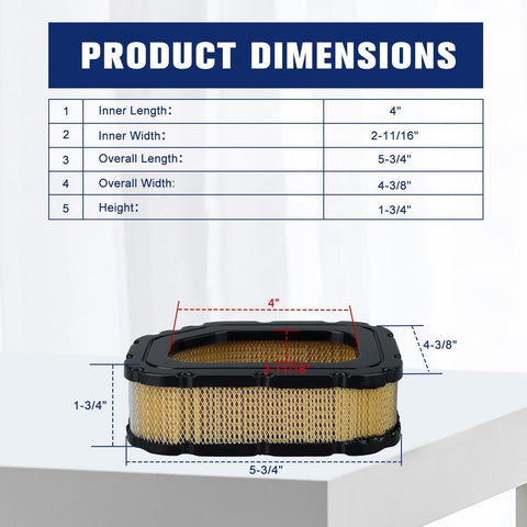 Powtol 32-083-03-S air filter with high dust capacity.