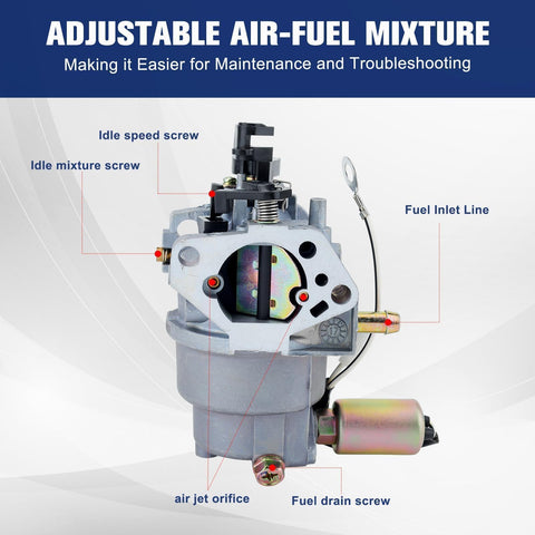 Powtol 951-05149 carburetor with spark plug for quick startup