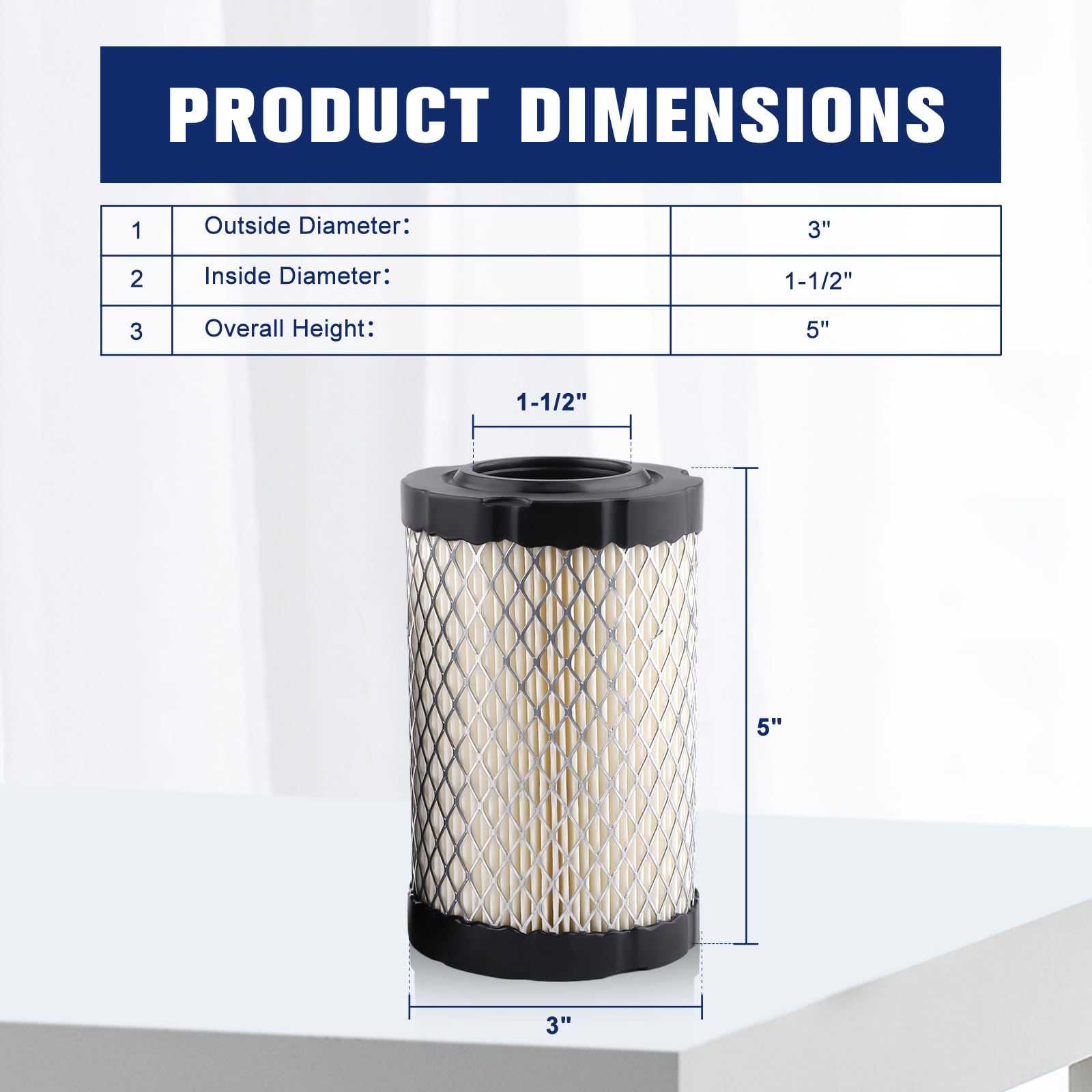 Powtol air filter kit for Husqvarna YTA24V48 designed for reliable filtration and smoother starts