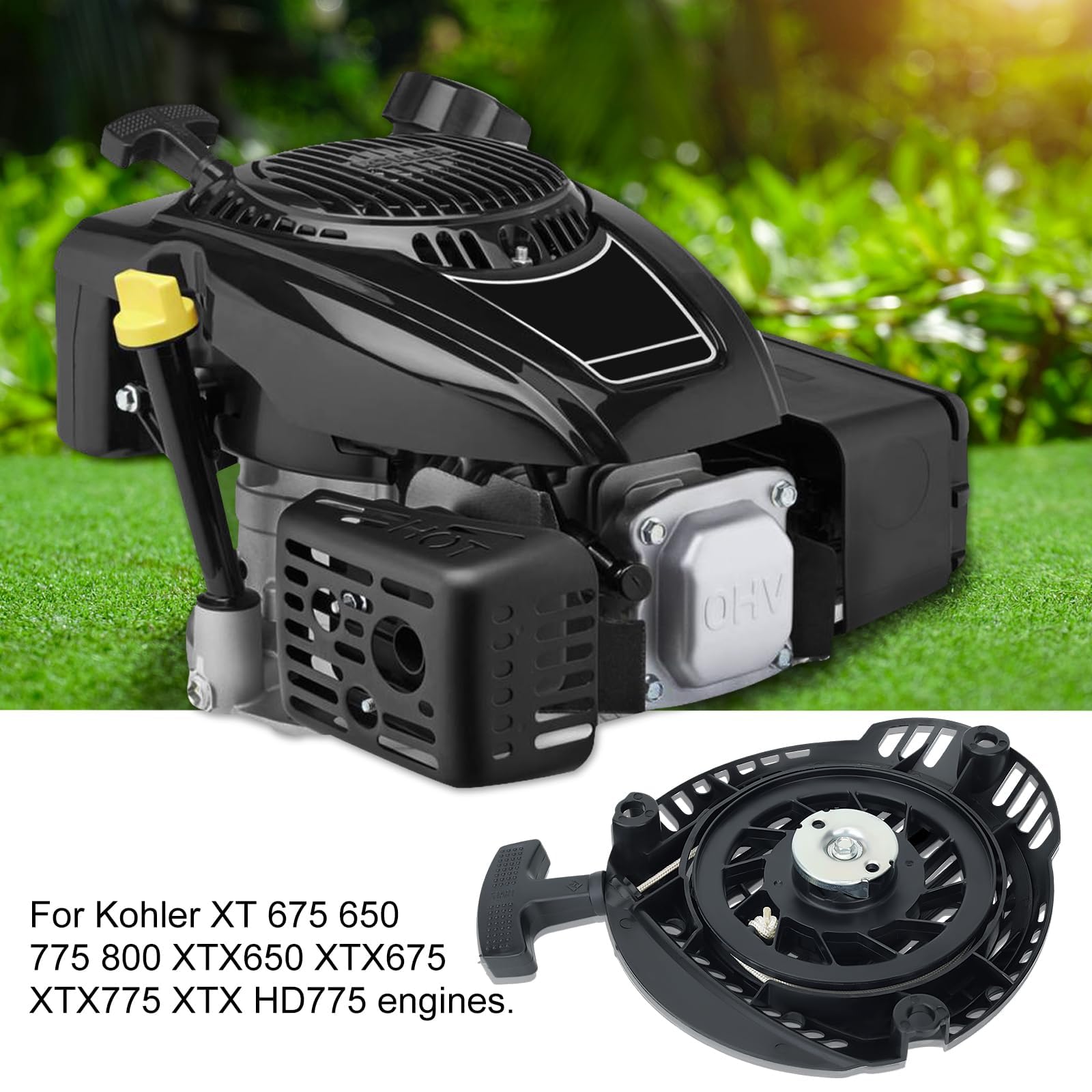 Powtol durable casing designed for outdoor mower use.