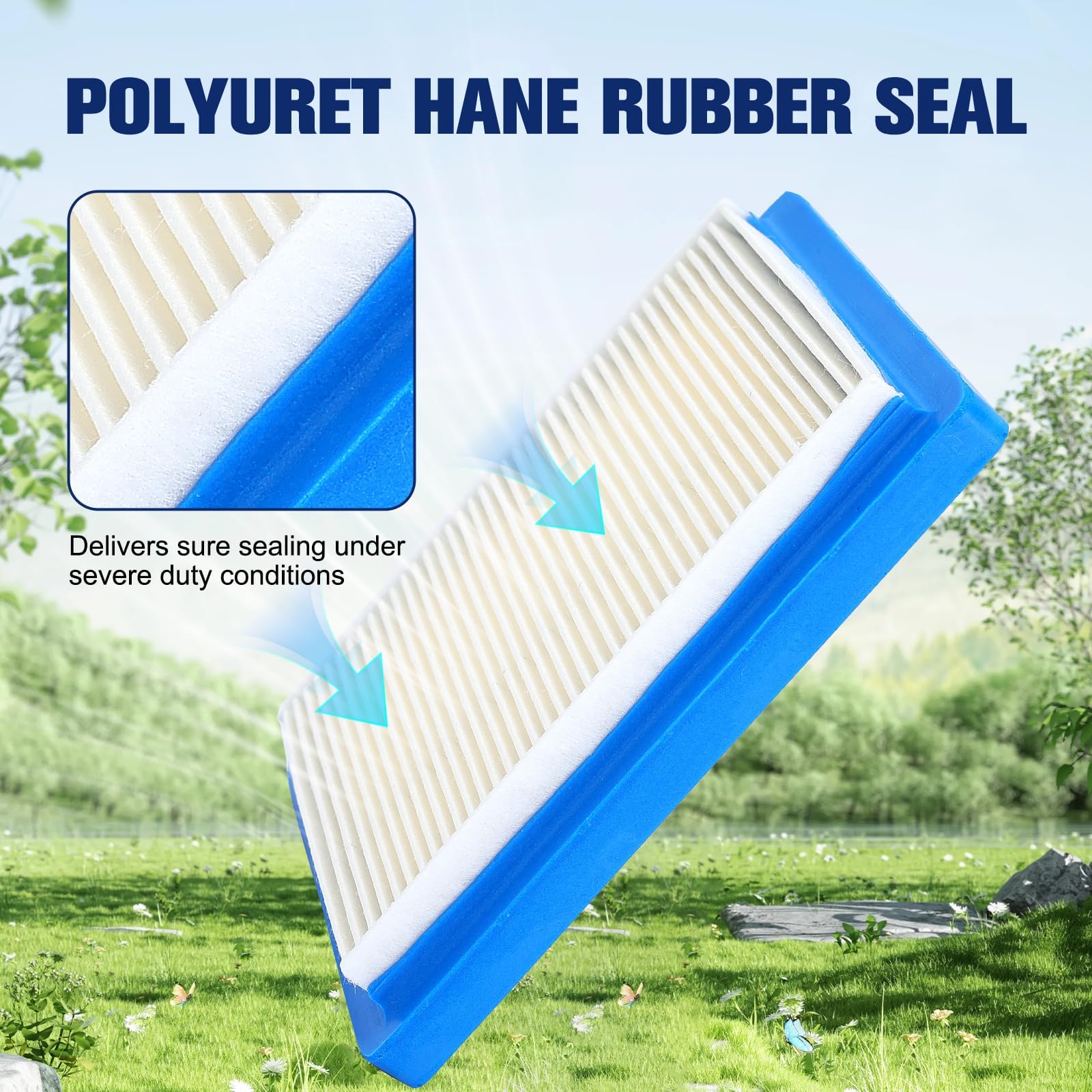 Powtol air filter packaging protects filters during storage and transport.