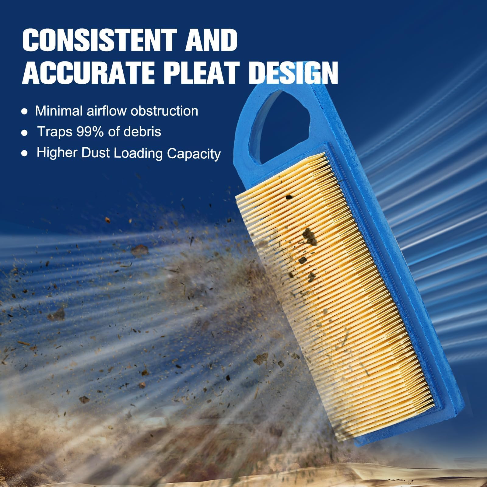 Powtol GY20573 air filter kit for John Deere Z225 designed for dusty conditions