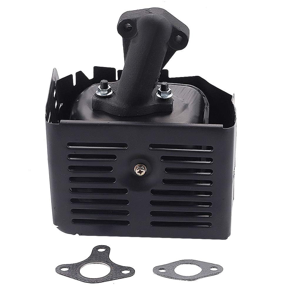 Powtol head shield manifold attached to muffler for heat protection.