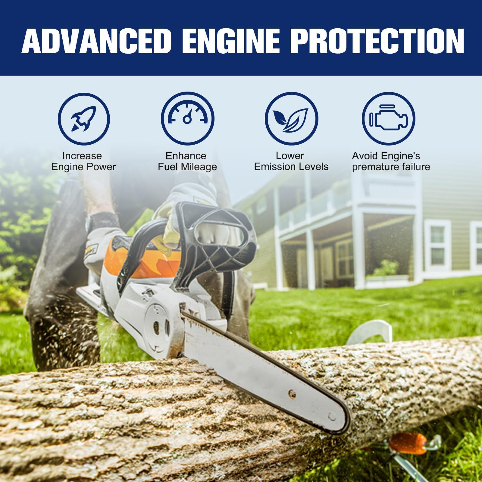 Powtol MS250 air filter installation is quick and tool-free.