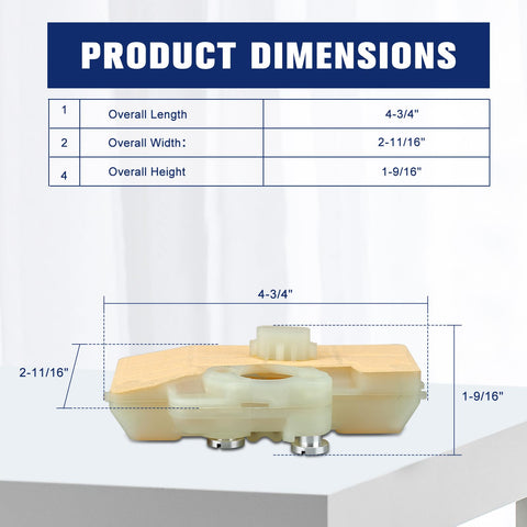 Powtol MS290 air filter dimensions label confirms size for proper fit