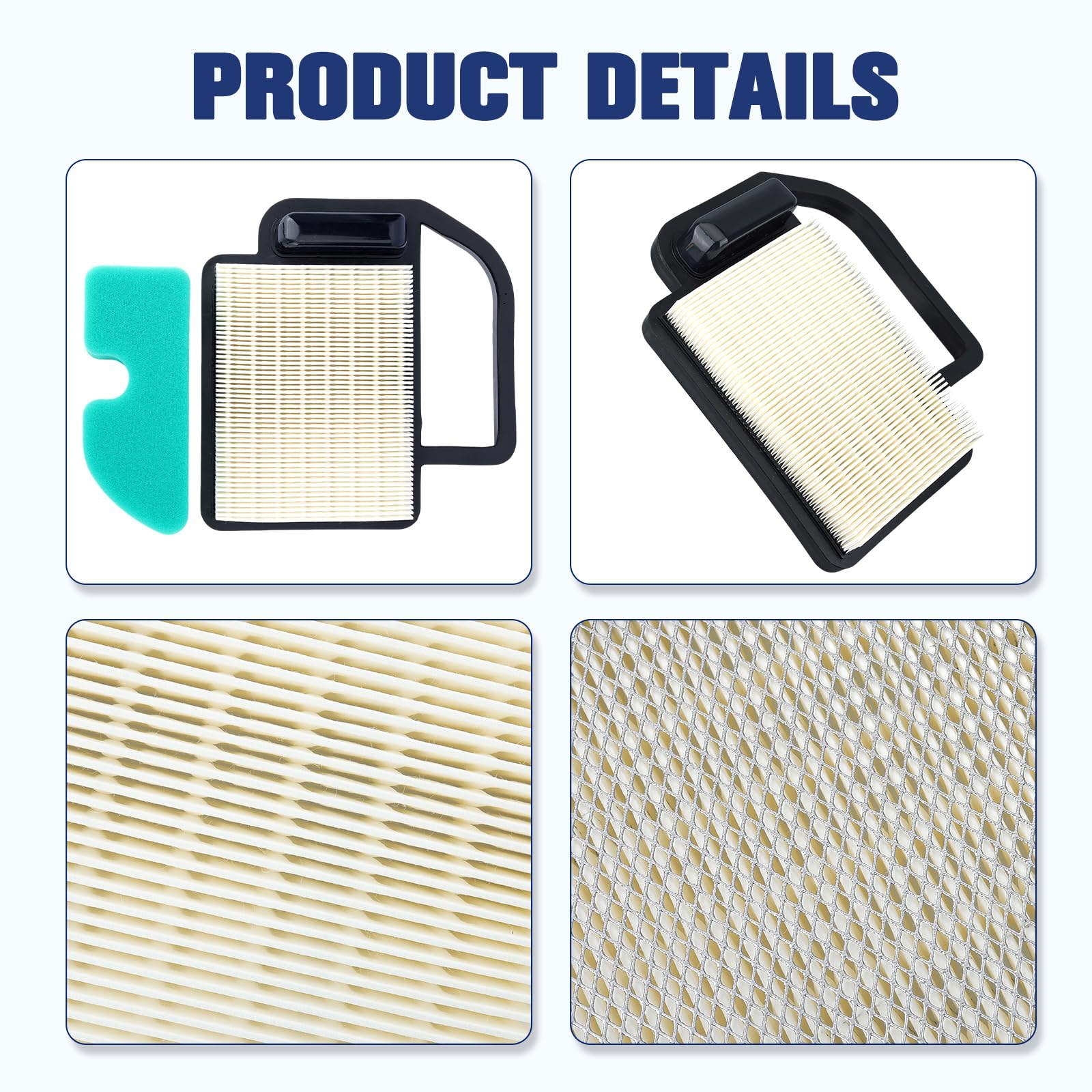 Powtol packaging image shows air, pre, and fuel filters included
