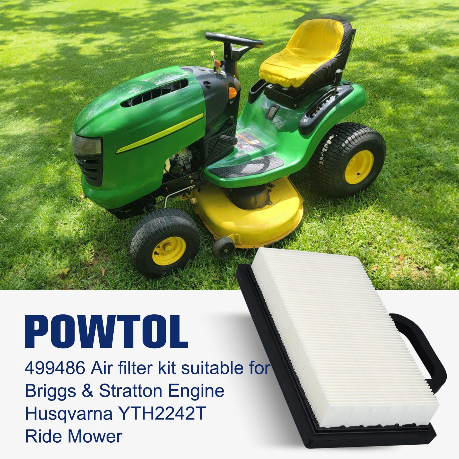 Powtol pre filter for John Deere protects air intake from debris