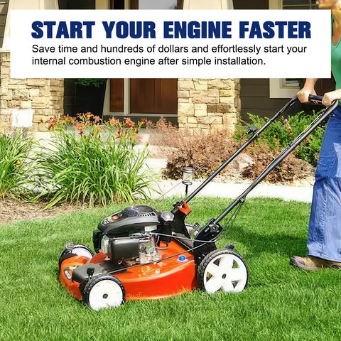 Powtol pull-start housing demonstrates easy-grip handle and durable construction.