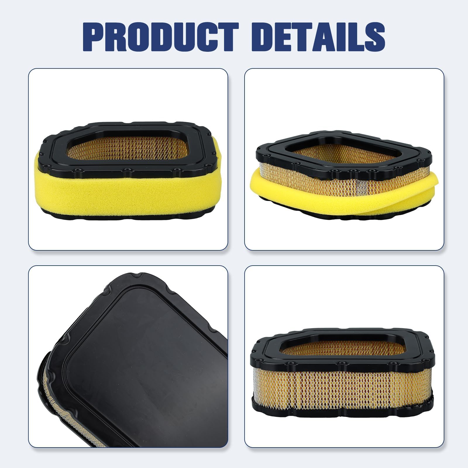 Powtol 99% effective cleaning pleats maintain airflow.