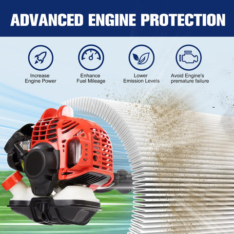 Powtol SRM 225 air filter durable body supports long life in outdoor tools.