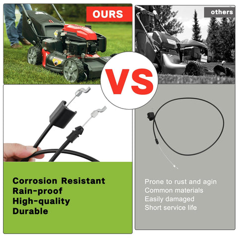Powtol throttle cable for Craftsman 917388-series enables smooth throttle operation.