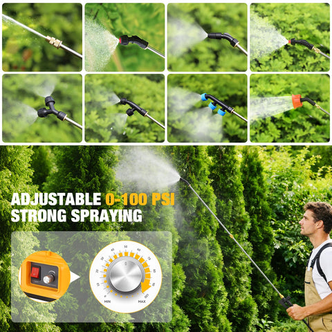 Poxsmuly ergonomic straps reduce fatigue during long spraying sessions.