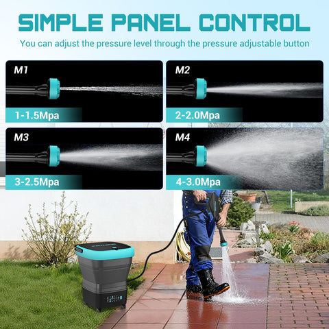 POXURIO 4.2-gallon tank supports extended cleaning sessions away from outlets