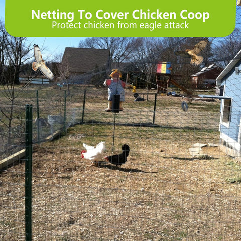 POYEE 1inch mesh garden netting close-up shows sturdy weave and durability.