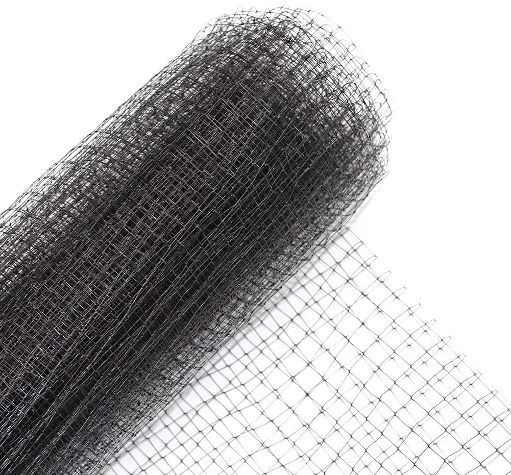 POYEE garden netting in a 7x100 ft roll protecting crops from birds.