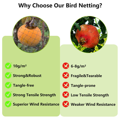 POYEE netting used as deer or chicken fencing in yards.