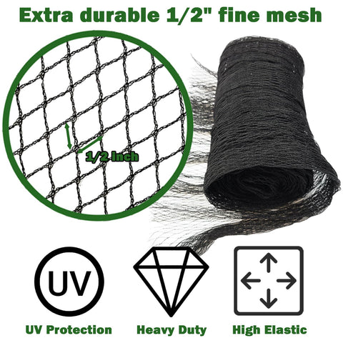 POYEE fine mesh close up showing half inch protection for leaves and debris