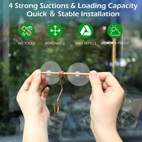 Pozfun upgraded metal hook offers crack resistance for outdoor longevity.