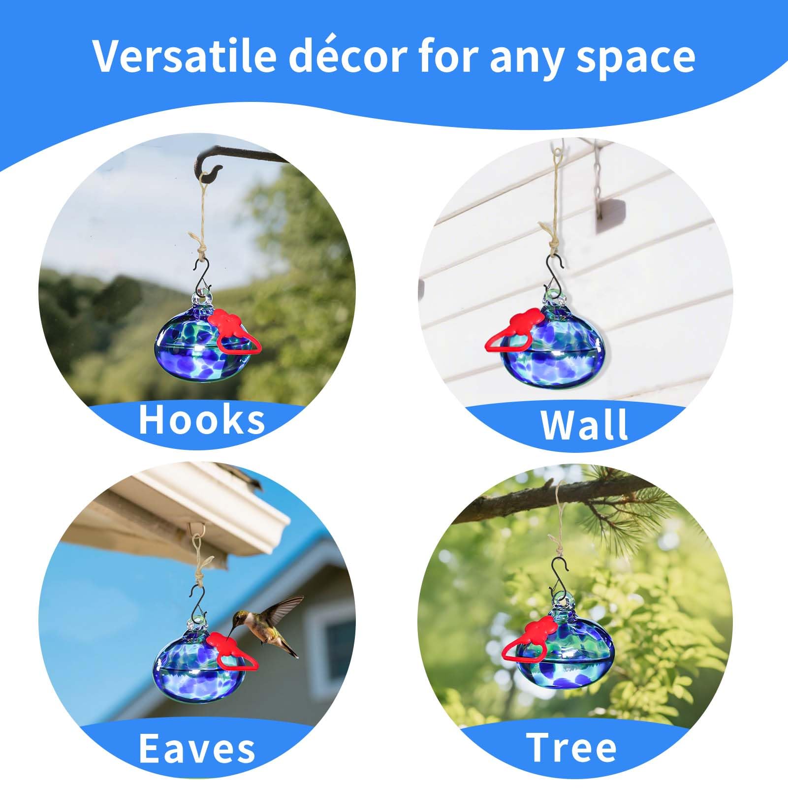 Pozfun red silicone flowers: attract hummingbirds while brightening the garden.
