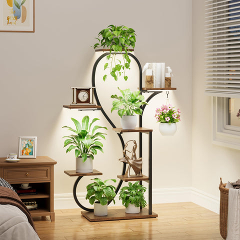 POZILAN warm, adjustable lighting creates a cozy ambiance for plants