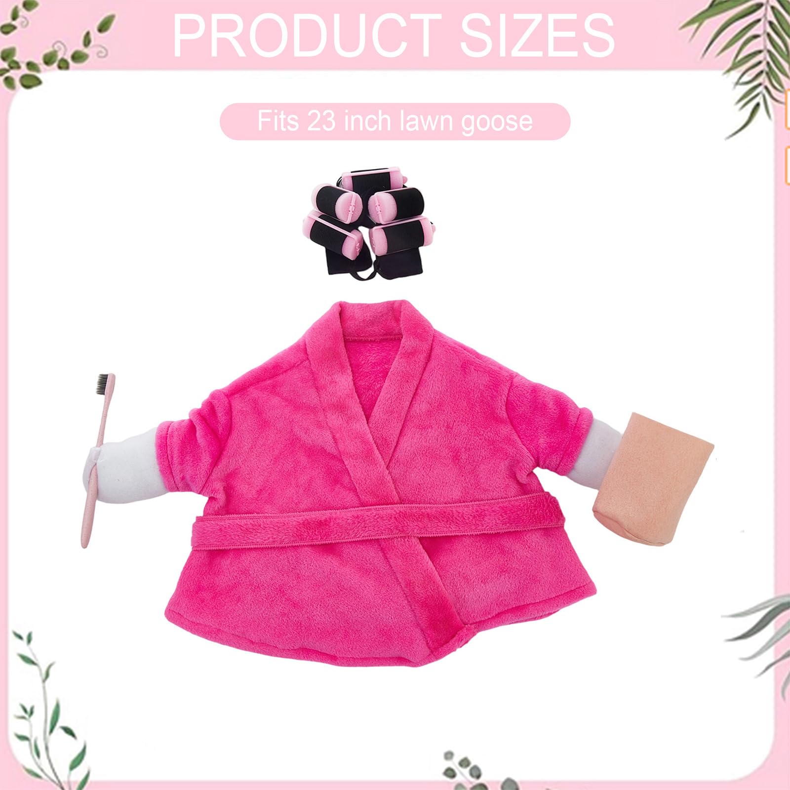 POZMTIORE hair rollers for a playful spa look outdoors.