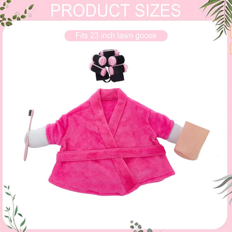 POZMTIORE hair rollers for a playful spa look outdoors.