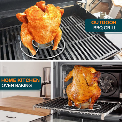 P&P CHEF beer can chicken holder 2pack is perfect for gatherings