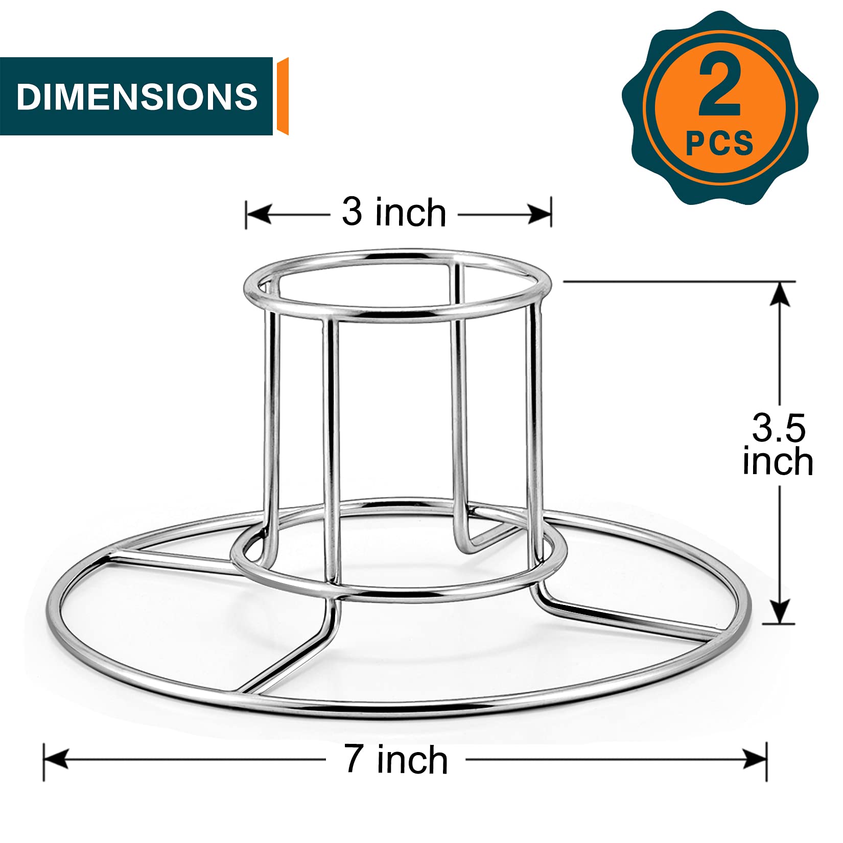 P&P CHEF beer can chicken holder stainless steel resists rust and is dishwasher safe