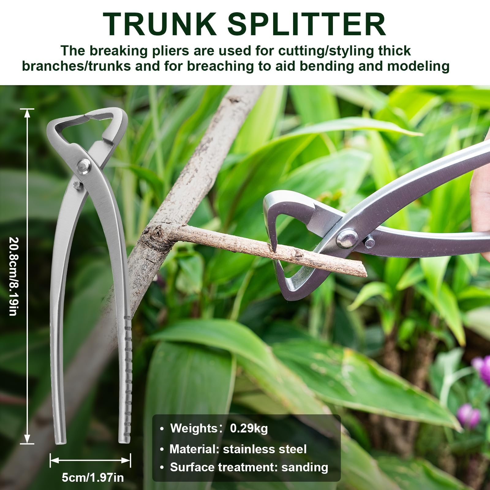 ppkbbeb bonsai splitter for strong, decisive pruning