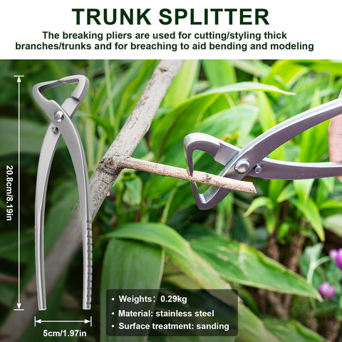 ppkbbeb bonsai splitter for strong, decisive pruning