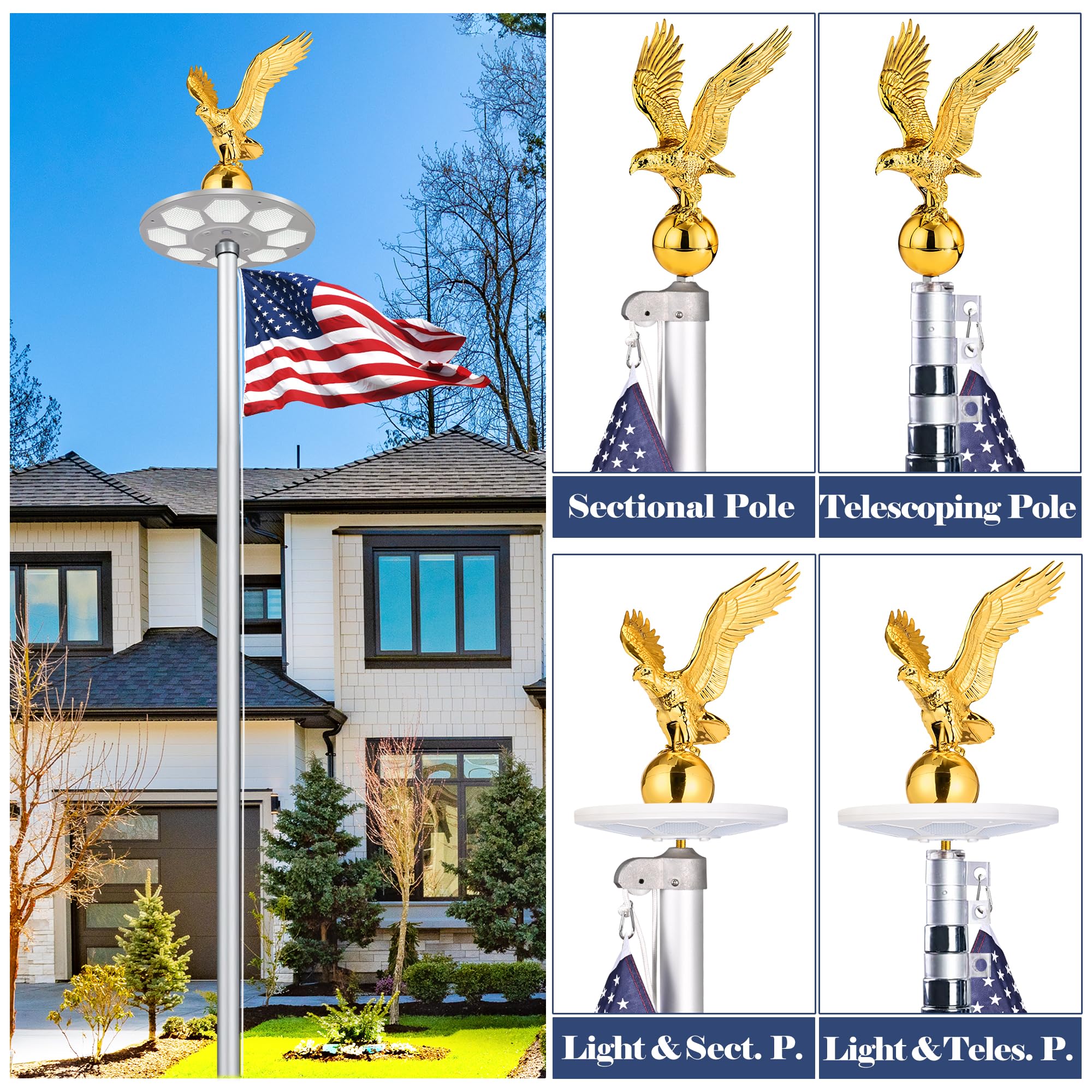 PPQ eagle topper installed on pulley truck boosts visibility and pride