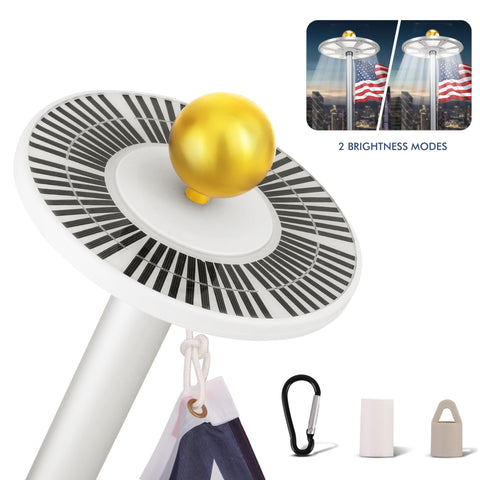 PPQ flag light installs in about 30 seconds on 15–25 ft poles.