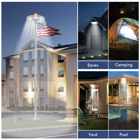 PPQ flag light is waterproof for outdoor use in all weather.