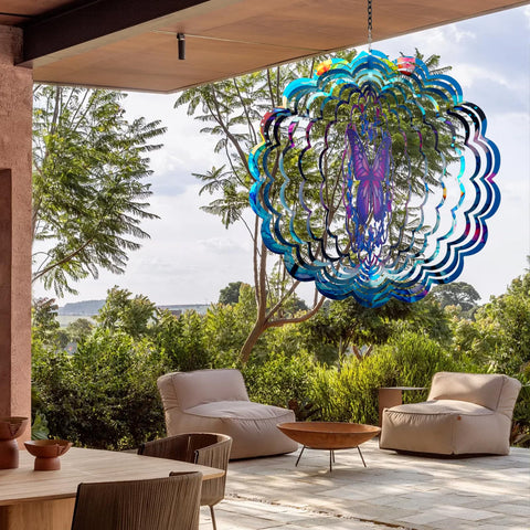 PPZHAVG Wind spinner with swivel hook enables easy hanging anywhere