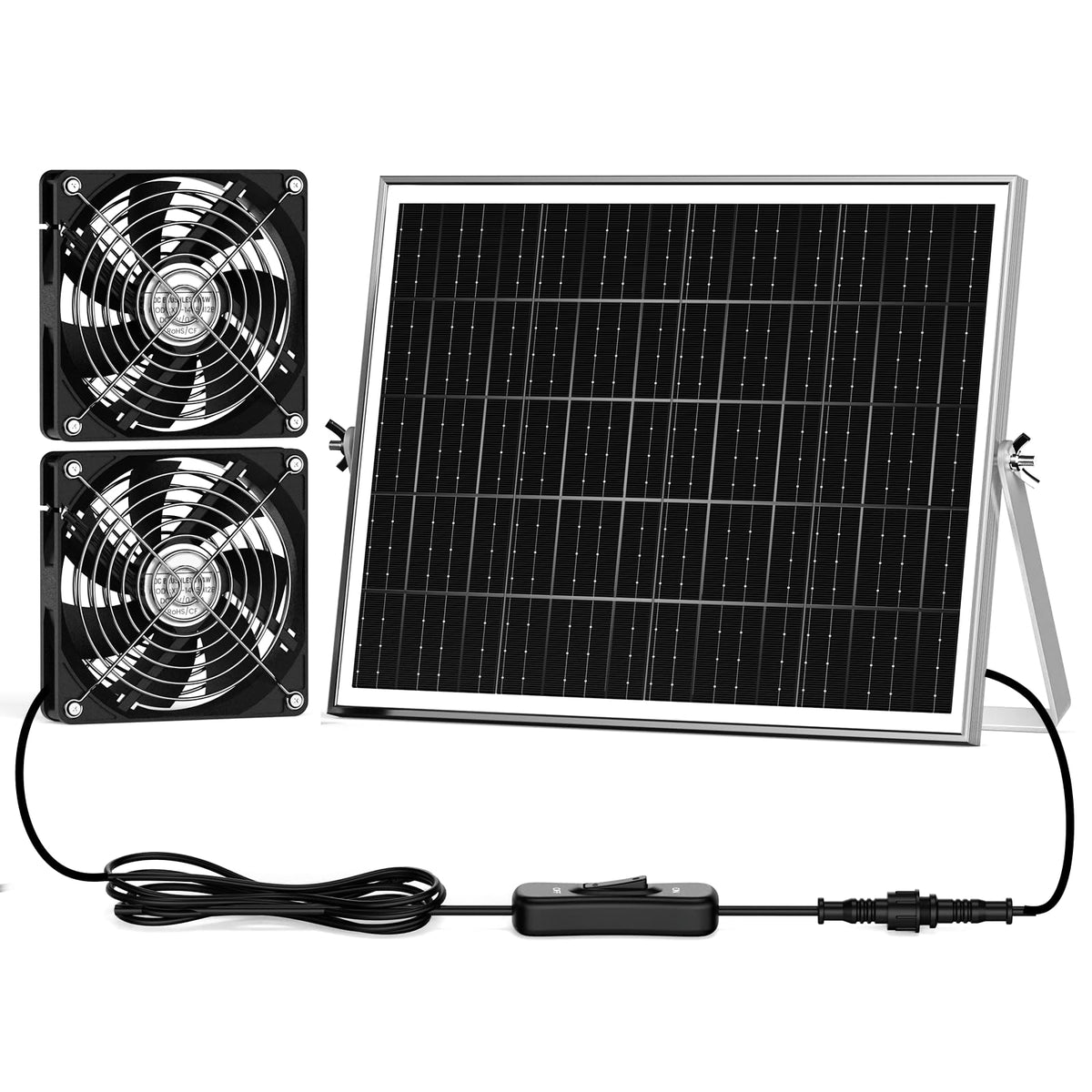 PQINS 5.5-inch solar greenhouse panel exterior for outdoor installation.