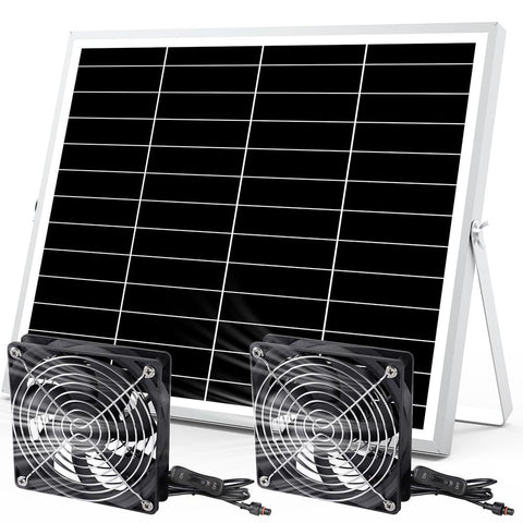 pqins 5 inch solar powered fan front view for compact spaces and airflow