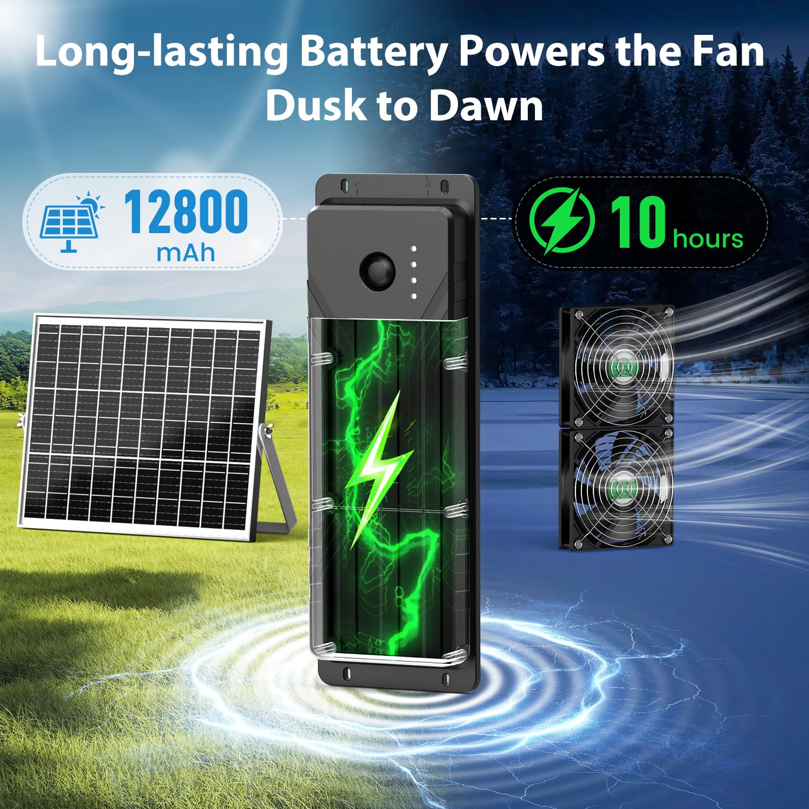 pqins battery compartment open showing easy access to long-lasting backup power