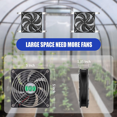 pqins versatile cooling for greenhouse, shed, coop and more