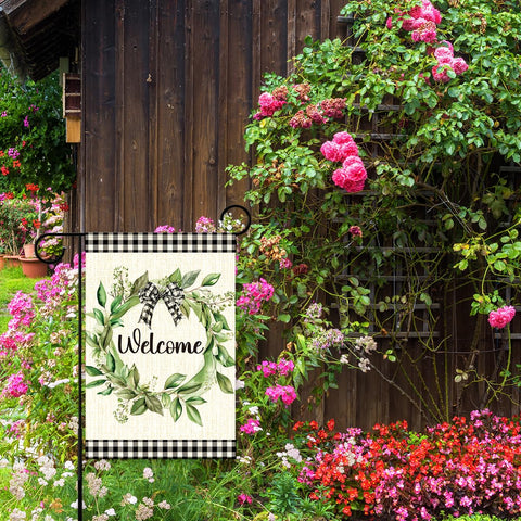 PQVRTMO 12x18 inch flag size fits most porch or garden setups