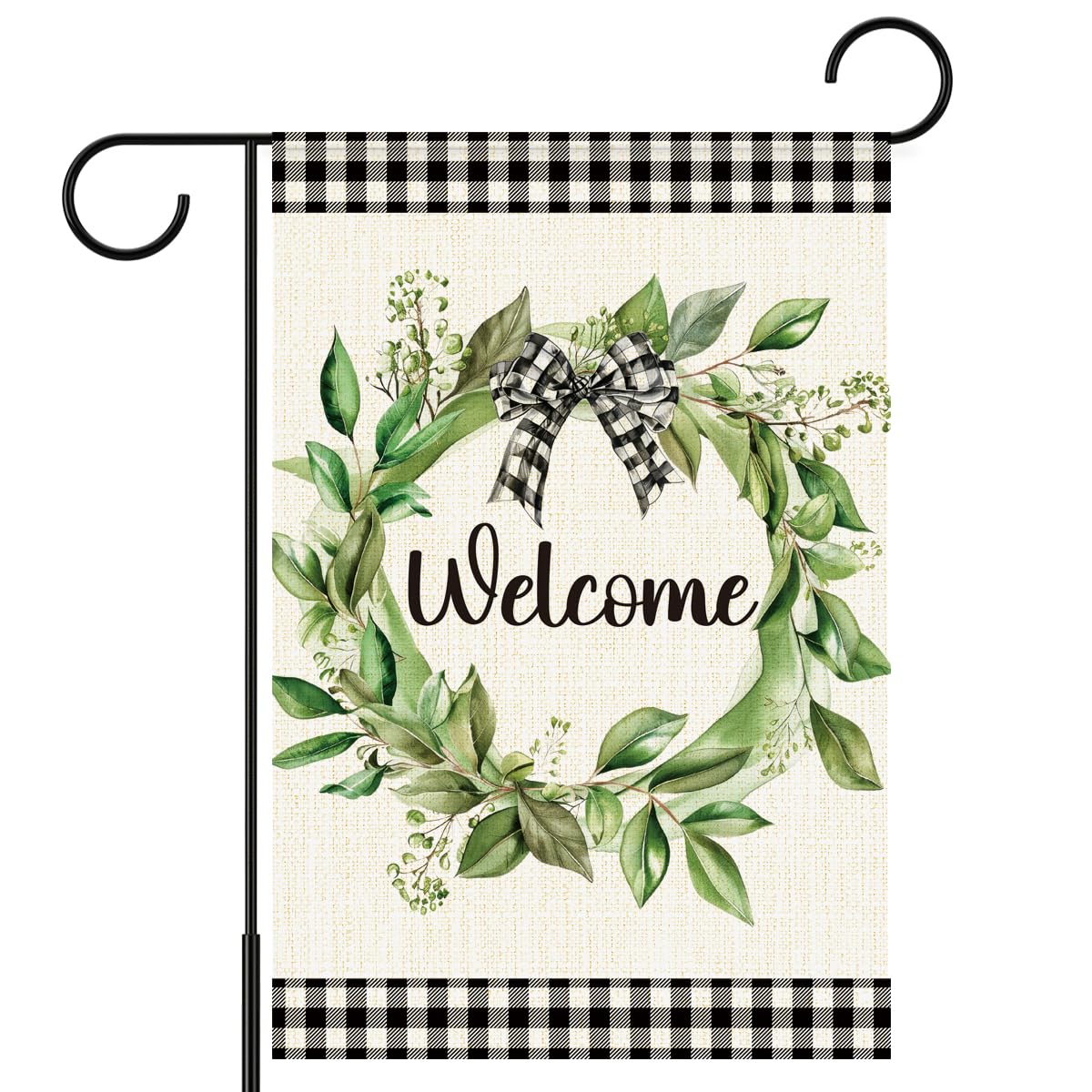 PQVRTMO welcome spring garden flag 12x18, ideal for outdoor seasonal decor