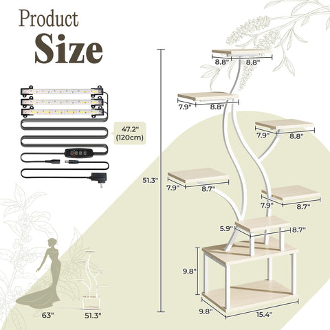 PRAISUN indoor-garden-vertical-stand helps maximize small spaces.